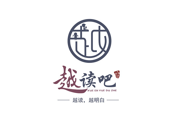 越读吧书店logo设计