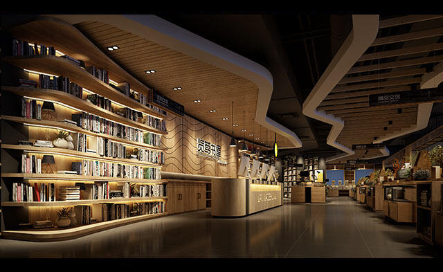新疆览茑书店设计，这是一个诗意书屋
