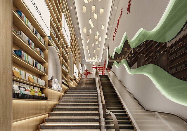 广西全州·百汇书店1800方文化空间设计